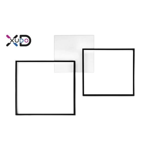 ^PLAFON LED 45W CCT 69x52CM CZARNY XUDO