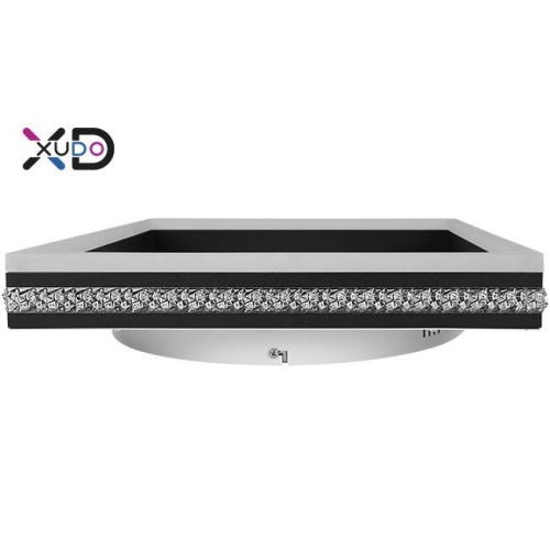 ^PLAFON LED 40W 4000K 55x47CM CZARNY XUDO