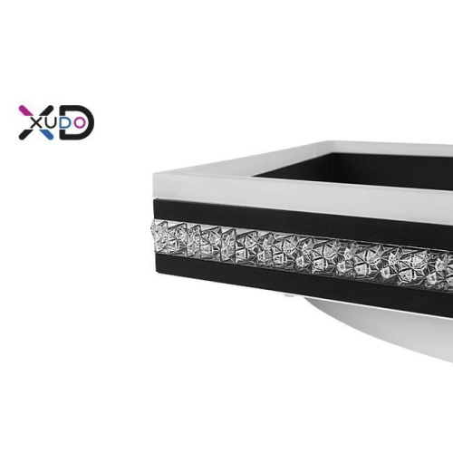 ^PLAFON LED 40W 4000K 55x47CM CZARNY XUDO