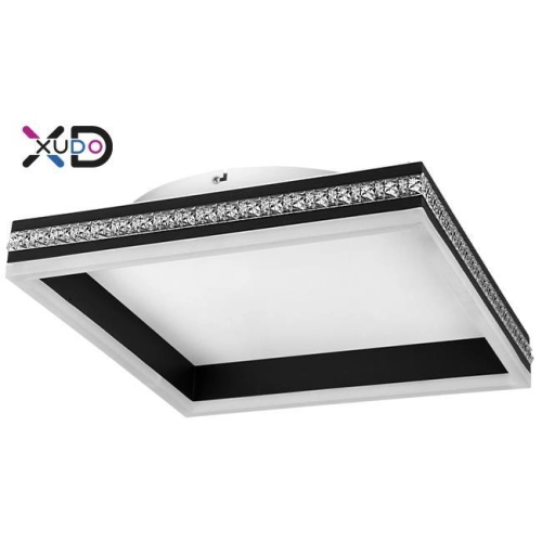 ^PLAFON LED 40W 4000K 55x47CM CZARNY XUDO