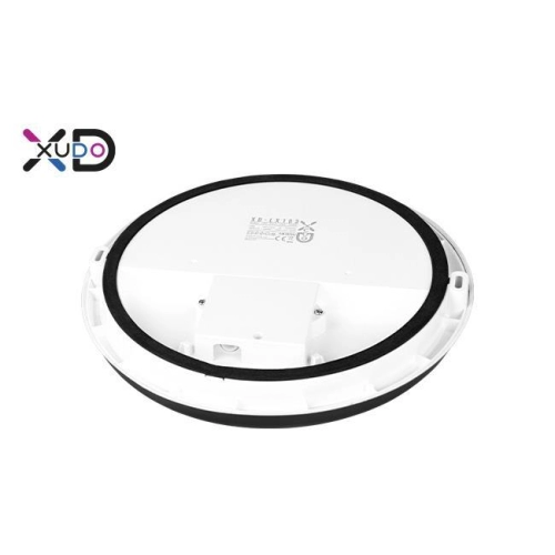 ^PLAFON OKRĄGŁY 18W 4000K IP65 CZARNY CZUJNIK XUDO