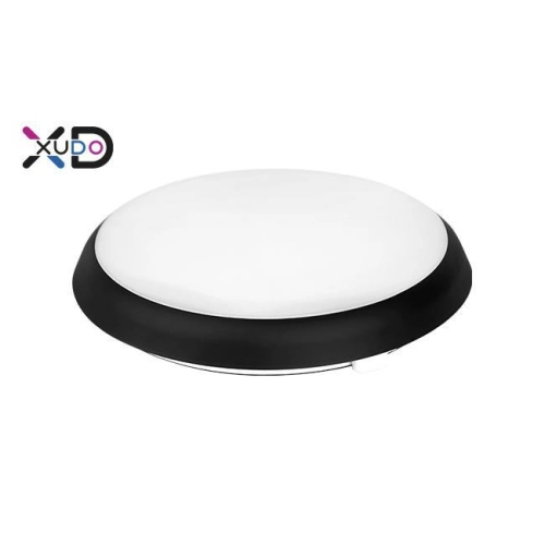 ^PLAFON OKRĄGŁY 18W 4000K IP65 CZARNY CZUJNIK XUDO