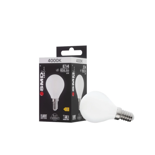 $ ŻARÓWKA E14 LED FILAME 6W NW ML G45 KULKA 4663