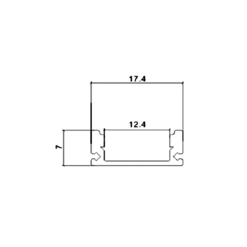PROFIL NAWIERZCHNIOWY ANODOWANY 1M 0054