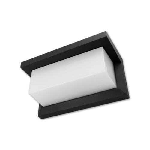 KINKIET LAGOS 12W 4000K IP54 CZUJNIK CZARNY 9172
