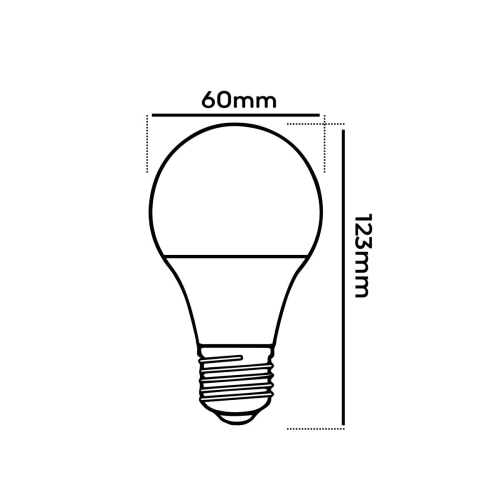 $ ŻARÓWKA E27 LED SMD 10W NW A60 LUMENIK 0363