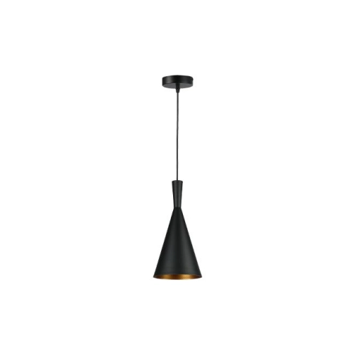 LAMPA WISZĄCA PINIO 1x E27 CZARNY ZŁOTO 0028