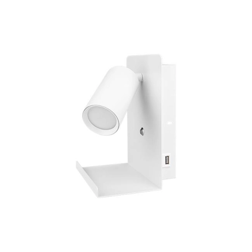 ^KINKIET KALISTO 1x GU10 + USB BIAŁY 8704