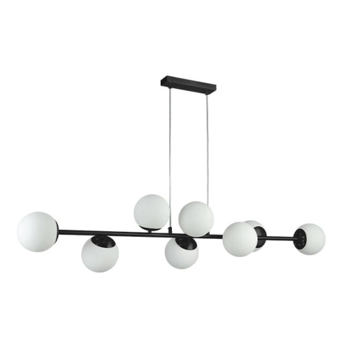 LAMPA WISZĄCA 8XE27 120CM BALI CZARNY 0031