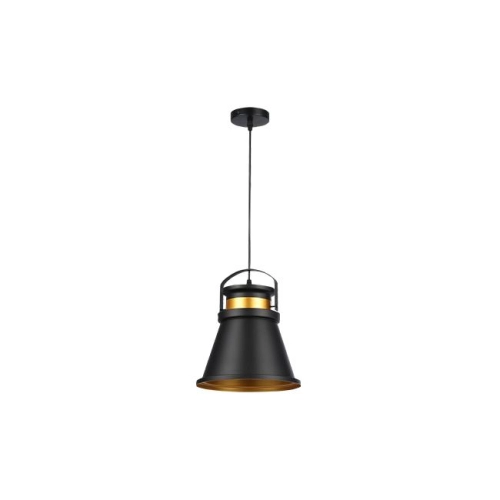 LAMPA WISZĄCA E27 TAO 25CM CZARNY/MIEDŹ 0100