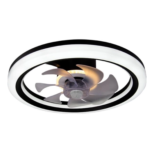 ^PLAFON LED 45W CCT WENTYLATOR 50CM CZARNY XUDO