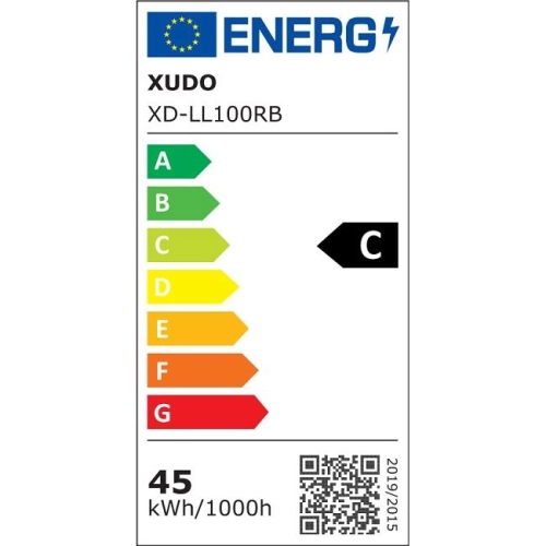 ^PLAFON LED 45W CCT WENTYLATOR 50CM CZARNY XUDO