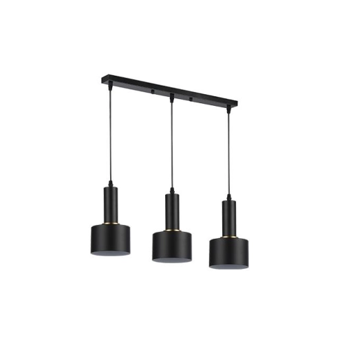 LAMPA WISZĄCA 3XE27 TEMA CZARNY 0119