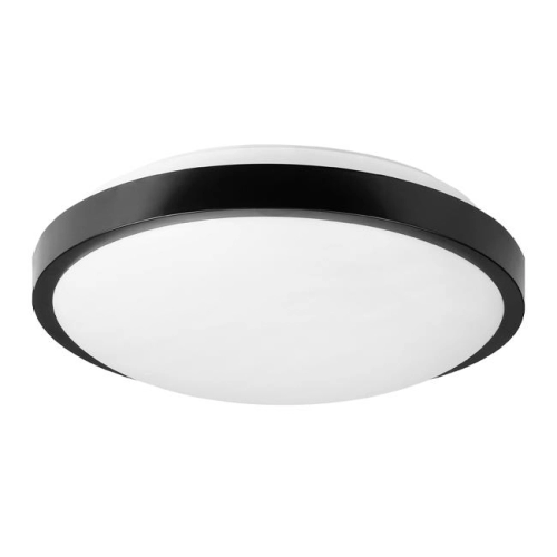 ^PLAFON LUVO OKRĄGŁY 2XE27 IP44 CZUJ. CZARNY 8908