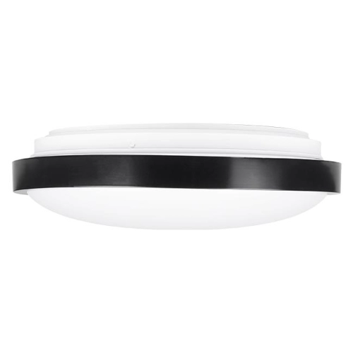 ^PLAFON LUVO OKRĄGŁY 2XE27 IP44 CZUJ. CZARNY 8908