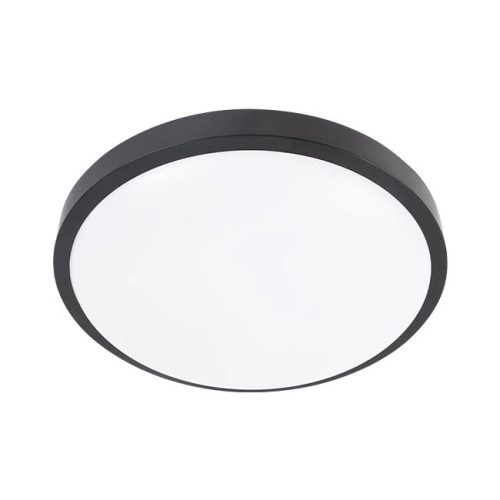 ^PLAFON LUVO OKRĄGŁY 18W NW 4000K CZARNY CZUJ. DIP