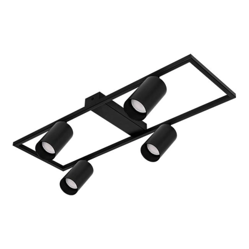 PLAFON BUMO 4xGU10 CZARNY 9481