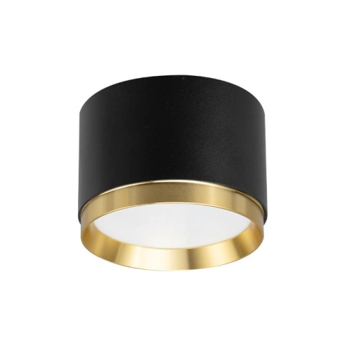 SPOT TUBA LUMET GX53 OKRĄGŁY CZARNY ZŁOTY 9599