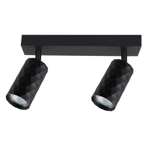 ^SPOT GLAMOUR 2xGU10 CZARNY 9734