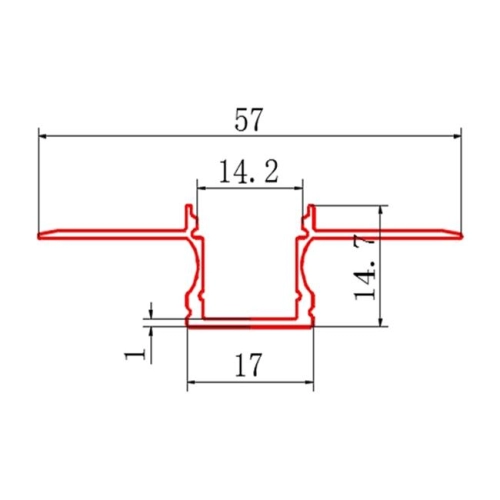 ZESTAW PROFIL+ KLOSZ ML GK 12MM ANODOWANY 2M 9566