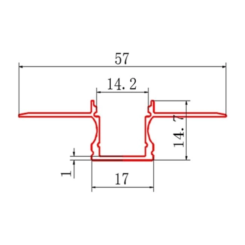 ZESTAW PROFIL GK 12MM CZARNY + KLOSZ ML 2M 9568