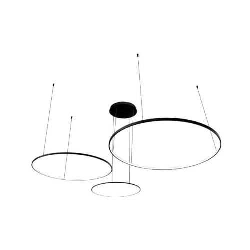 LAMPA WISZĄCA HODO 40/60/80CM CCT 116W CZARNY