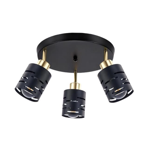 SPOT ELEN-3 3xE27 OKRĄG RUCHOMY CZARNY/ZŁOTY 0131