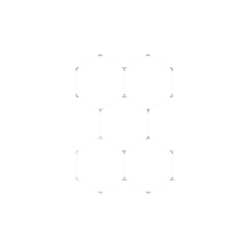 ZESTAW LAMP HEXAGON-5s 192W 6500K 5122