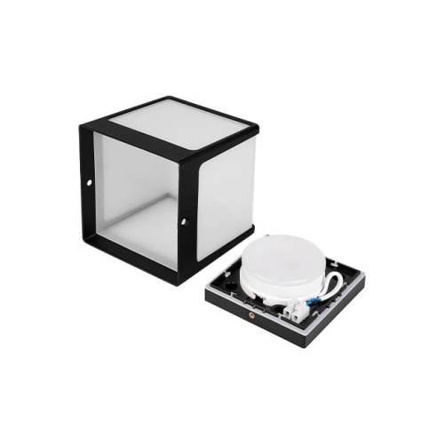 ^KINKIET CUBE-2 GX53 IP54 CZARNA 9489