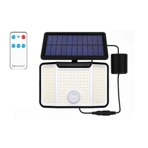 ^NAŚWIETLACZ LED 172 SMD SOLARNY + PIR 9620