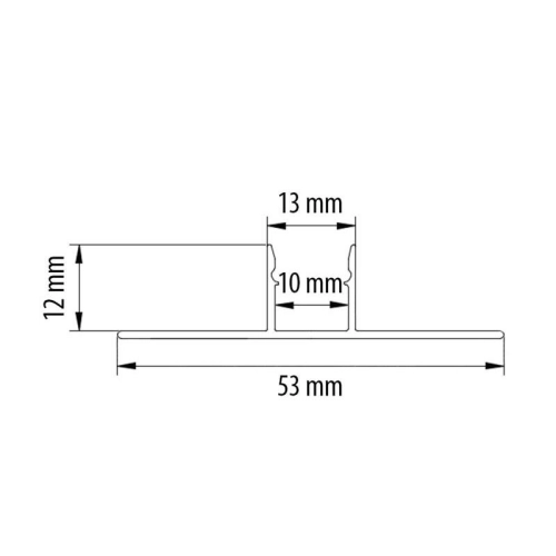 ZESTAW PROFIL + KLOSZ ML GK PŁYTEK ANODA 2M 9578