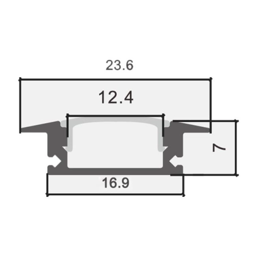 ZESTAW PROFIL + KLOSZ ML WPUSZCZ. CZARNY 2M 9614