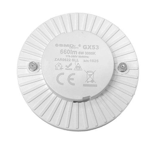 $ ŻARÓWKA GX53 LED SMD LEDline 6W WW 0622