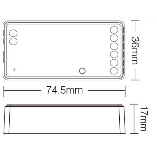 KONTROLER MONO/CCT 12A 12-24V 4-STR FUT035Z+ Zigbe