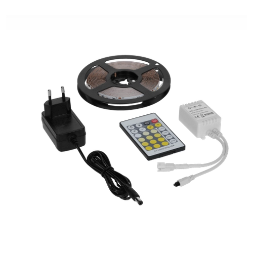 ZESTAW TAŚMA LED CCT+ZASILACZ + KONTR Z PILOTEM 5M