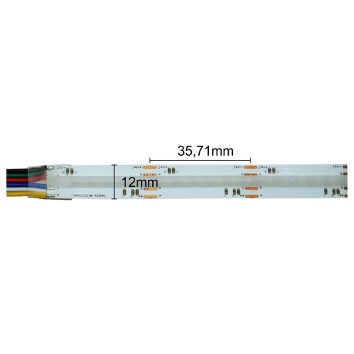 TAŚMA LED COB 840 RGB+CCT 24V 20W/M IP20 5M