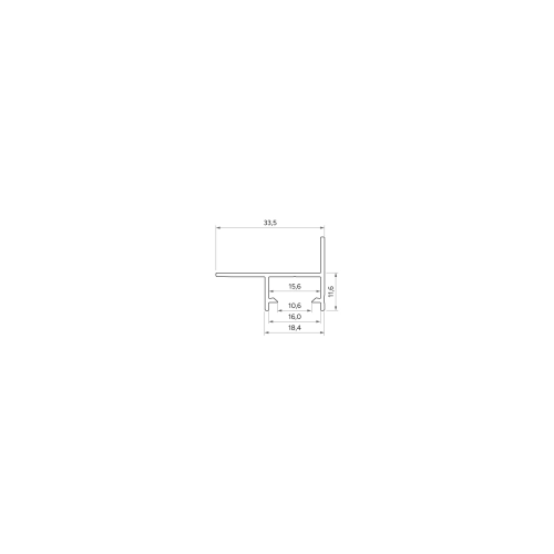 PROFIL ALU. LED MITO ANODOWANY 1M