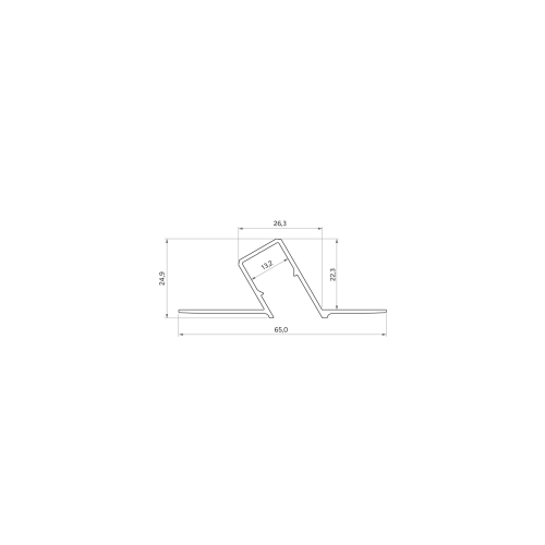 PROFIL ALU. LED SONO ANODOWANY 2M