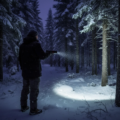 $ LATARKA LED HUNTER AKU 8W OSRAM P9+ UCHYT ROWER