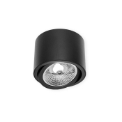 SPOT TUBA OKRĄGŁY RUCHOMA 1x ES111 czarny 0380