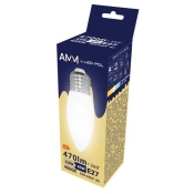 `ŻARÓWKA E27 LED SMD DW 4,9W ŚWIECOWA AMM