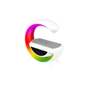 ^LAMPKA BIURKOWA "G" RGB 5W QI GŁOŚNIK 8977