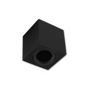 ^SPOT KWADRATOWY 1xGU10 80x80x84mm CZARNY 0938