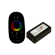 KONTROLER+ZESTAW PILOT RGBW CZARNY ID-2077-C