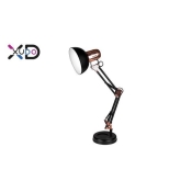 ^LAMPKA BIURKOWA KREŚL.1XE27 CZARNO-ZŁOT XD-HX110
